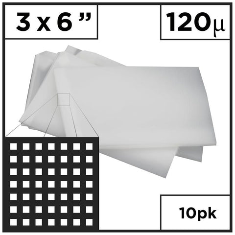 3" x 6" Rosin Mesh Bags (Choose Micron)