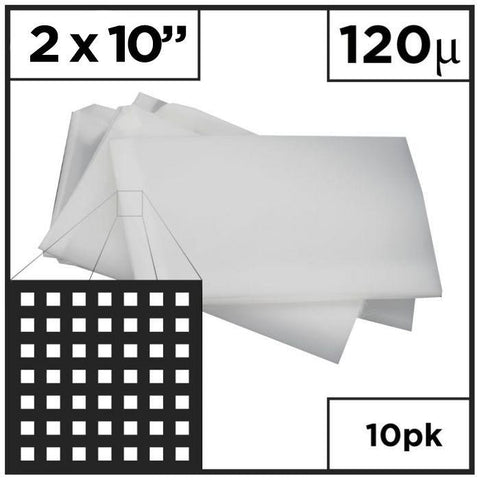 2" x 10" Rosin Press Mesh Bags 