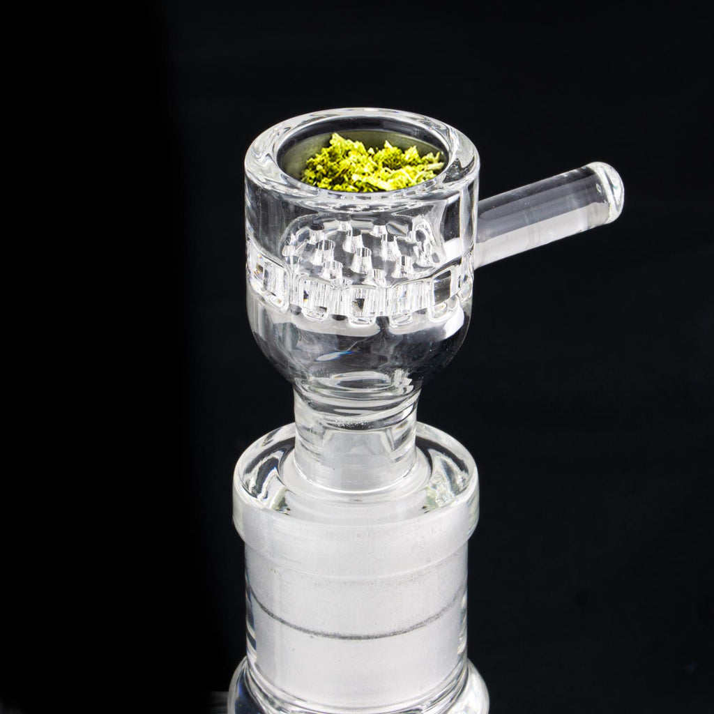 glass tobacco bowl 4" Mini Pipe 7-Hole Glass Spoon Pipes Smoking Pipe Lake Green Fumed Snapper Bowl Pull Stem